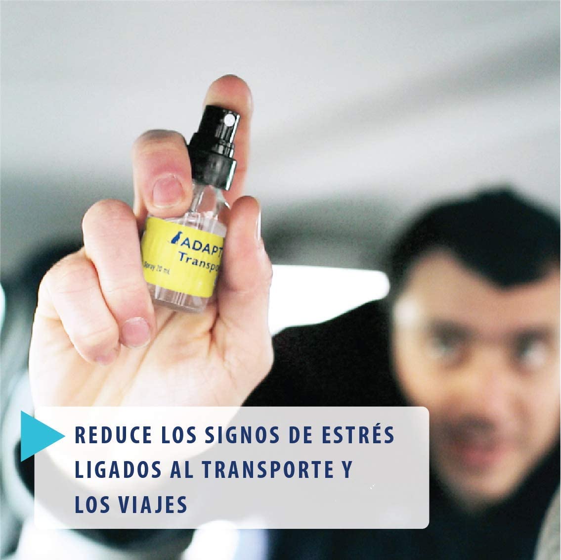  ADAPTIL Transport - Antiestrés para perros - Viajes, Transporte, Temblores, Lloros, Jadeos, Inquietud, Tensión - Spray 60 ml 