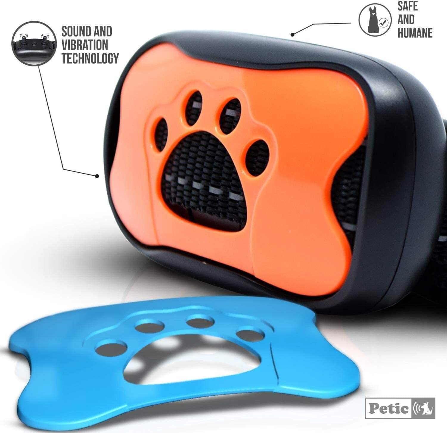  Adiestramiento para Perros Collar Antiladridos Excesivos | Entrenamiento Canino sin Choques Eléctricos con Sonido y Vibración Seguro y Humano | Ideal en Razas Pequeñas Medianas y Grandes 