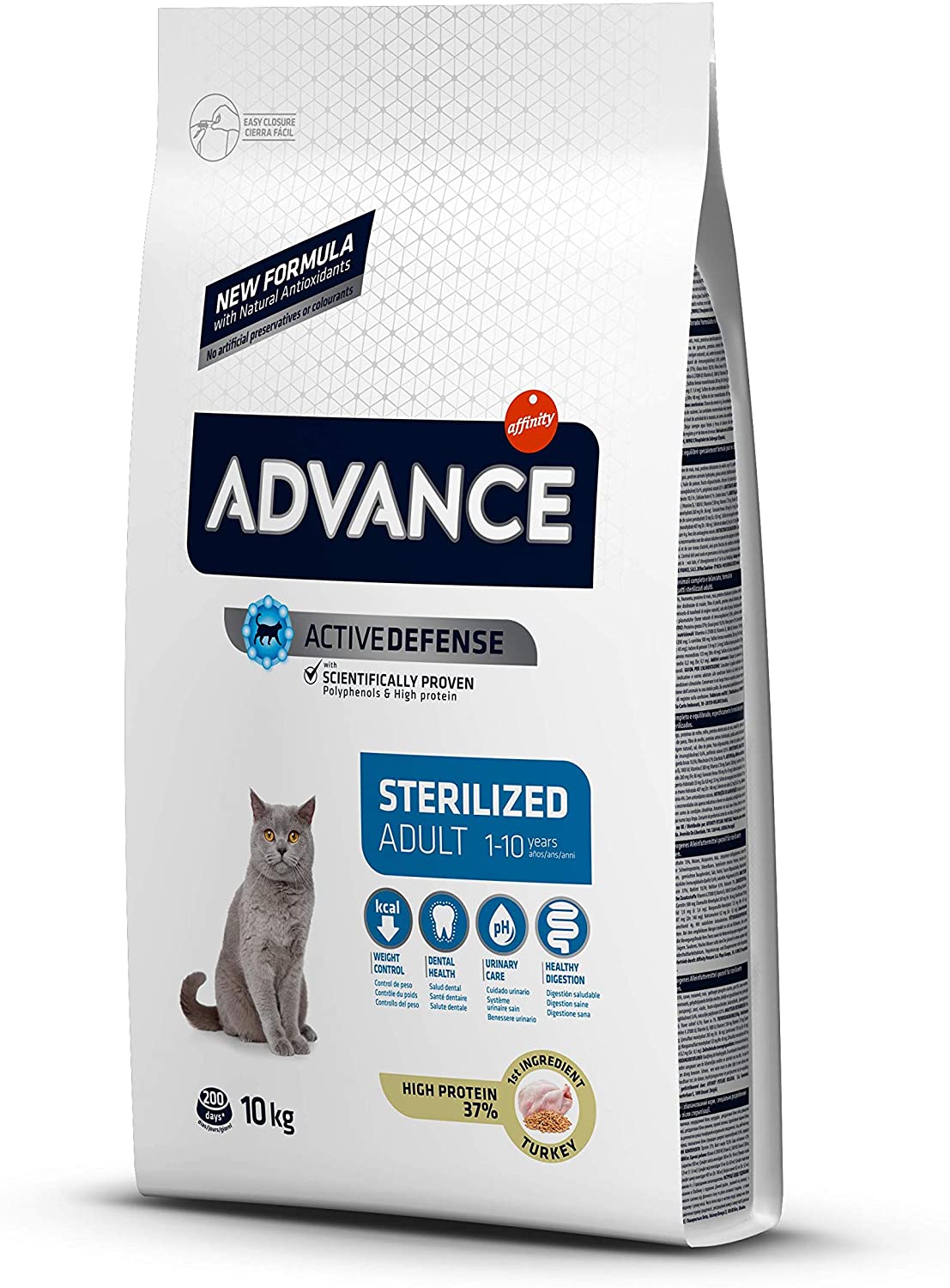  Advance - Pienso para Gatos Esterilizados Adultos, 10 kg 