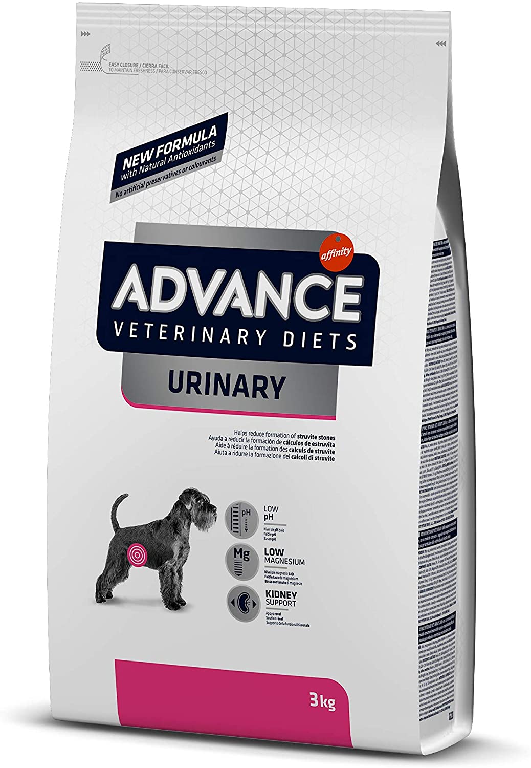  Advance Veterinary Diets Urinary Pienso para Perros con Problemas Urinarios 3 Kg 