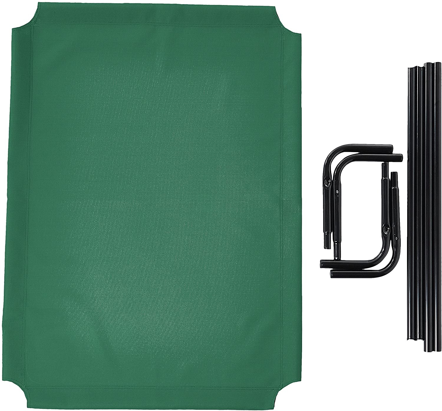  AmazonBasics - Cama para mascotas anticalor elevada, L, Verde 