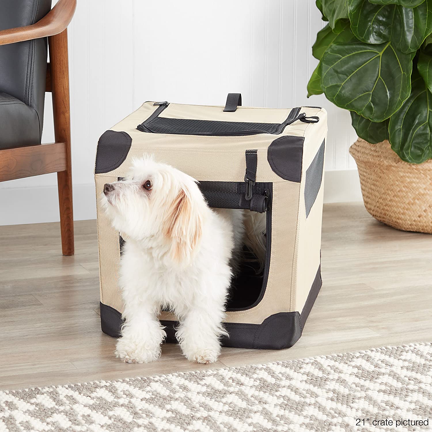  AmazonBasics - Transportín para perros, blando, plegable, 76 cm 