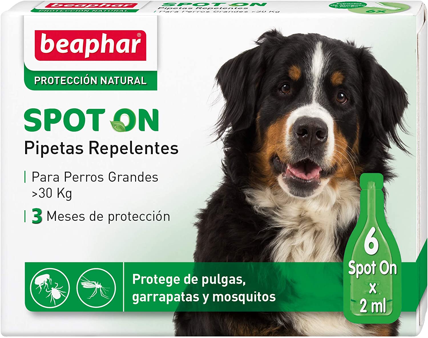  Beaphar pipetas repelentes, Perro Grande, 6 Unidades 