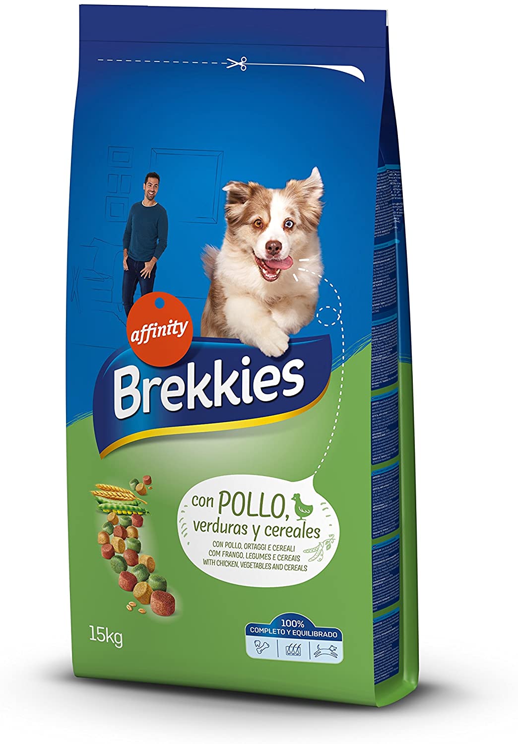  Brekkies Pienso para Perros con Pollo y Cereales - 15000 gr 