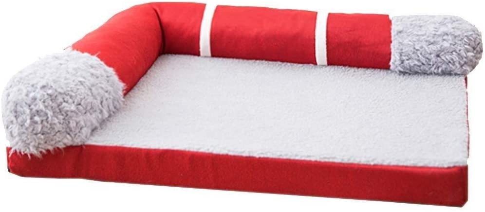  Cama para mascotas Sofá de colchón ortopédico for mascotas con cama de espuma de memoria grande, funda lavable, ideal for artritis de mascotas, displasia de cadera, etc. Fácil de limpiar 