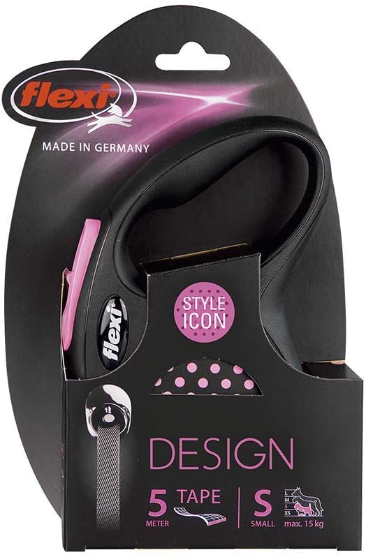  Croci C5055217 Flexi Design Tape, S, 5M, Rosa 