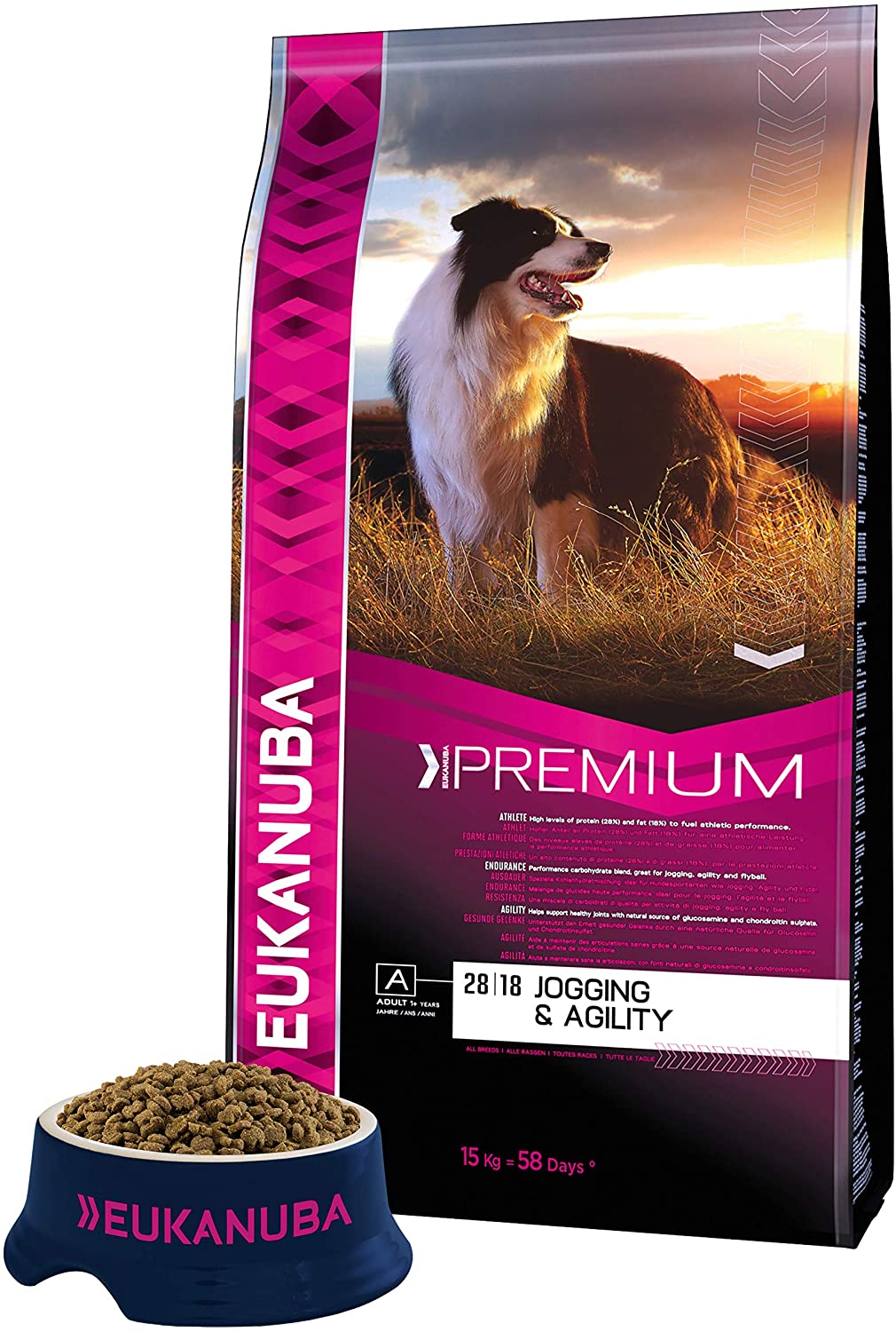  Eukanuba Premium Adulto Jogging y Agility [15 Kg] 