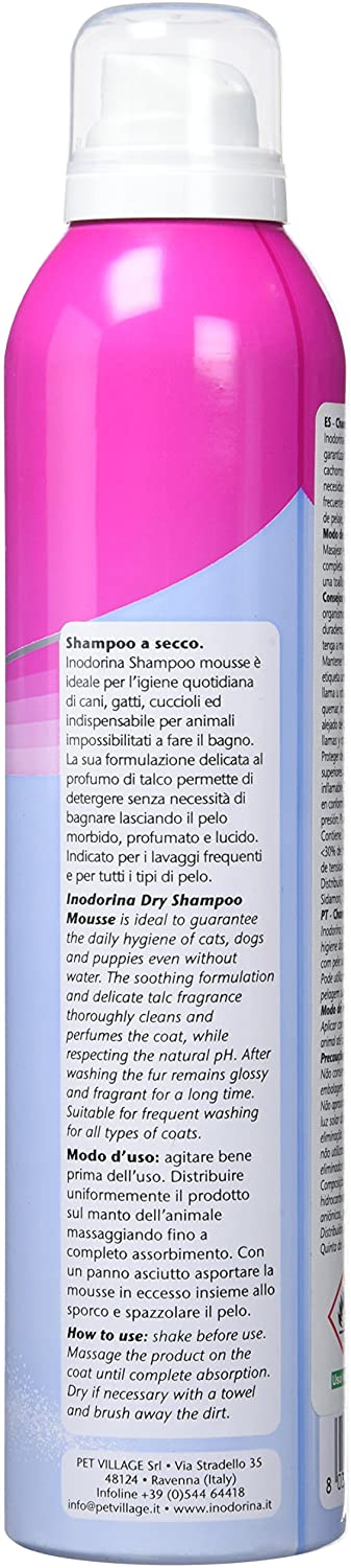  Inodorina Champú Espuma de Lavado en Seco - 300 ml 