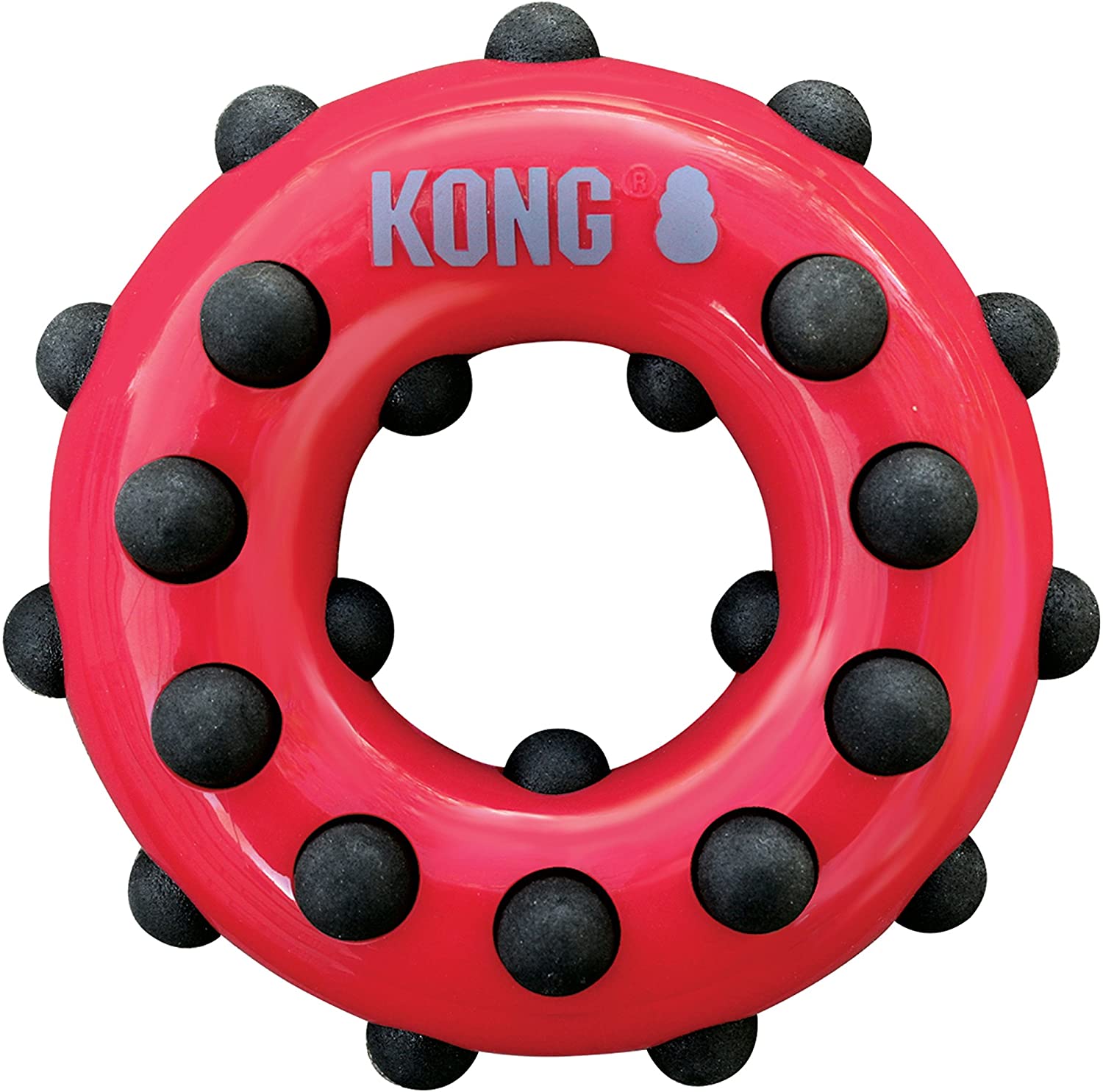  KONG - Dotz Circle - Juguete mordedor para perros - Raza pequeña 