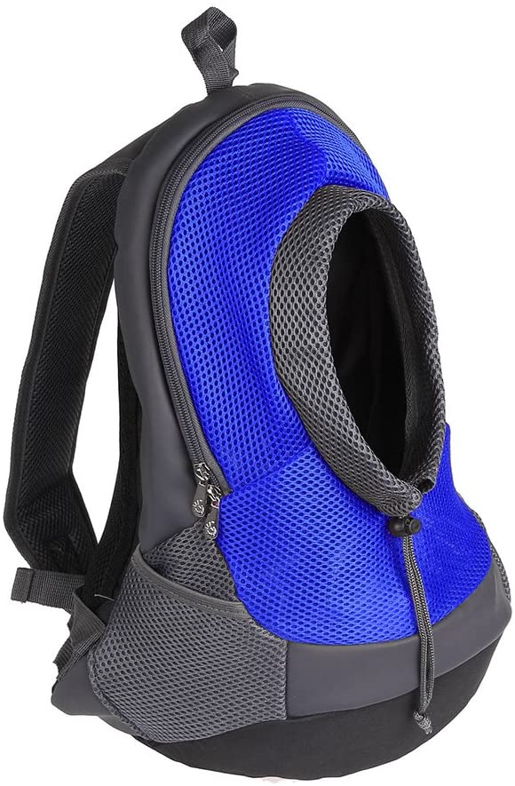  NHSUNRAY Pet Carrier mochila para pequeños perro gato Puppy(8lbs Max) On-the-Go Travel Pet frente parte posterior bolsa transpirable suave malla Pup Pack 42 * 38 * 20 cm 