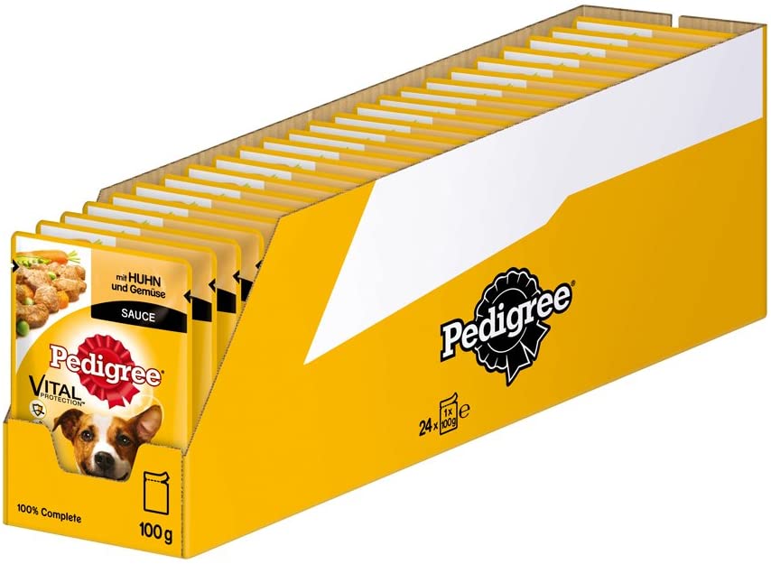  PEDIGREE Vital Protection pienso para Perros con Vacuno y Cordero, 24 Bolsas 