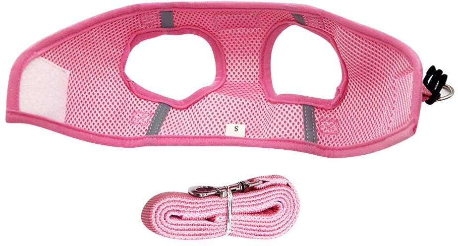  PET SPPTIES Tela de Malla Chaleco para Perros Arnés Suave Ajustable cómodo para Cachorros, Perros Pequeños y Gatos PS042 (XS, Pink) 