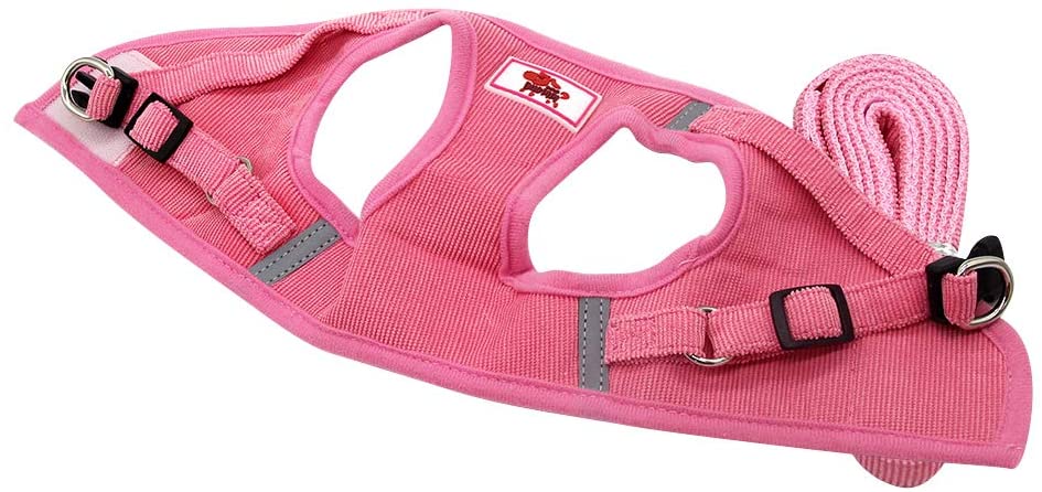  PET SPPTIES Tela de Malla Chaleco para Perros Arnés Suave Ajustable cómodo para Cachorros, Perros Pequeños y Gatos PS042 (XS, Pink) 