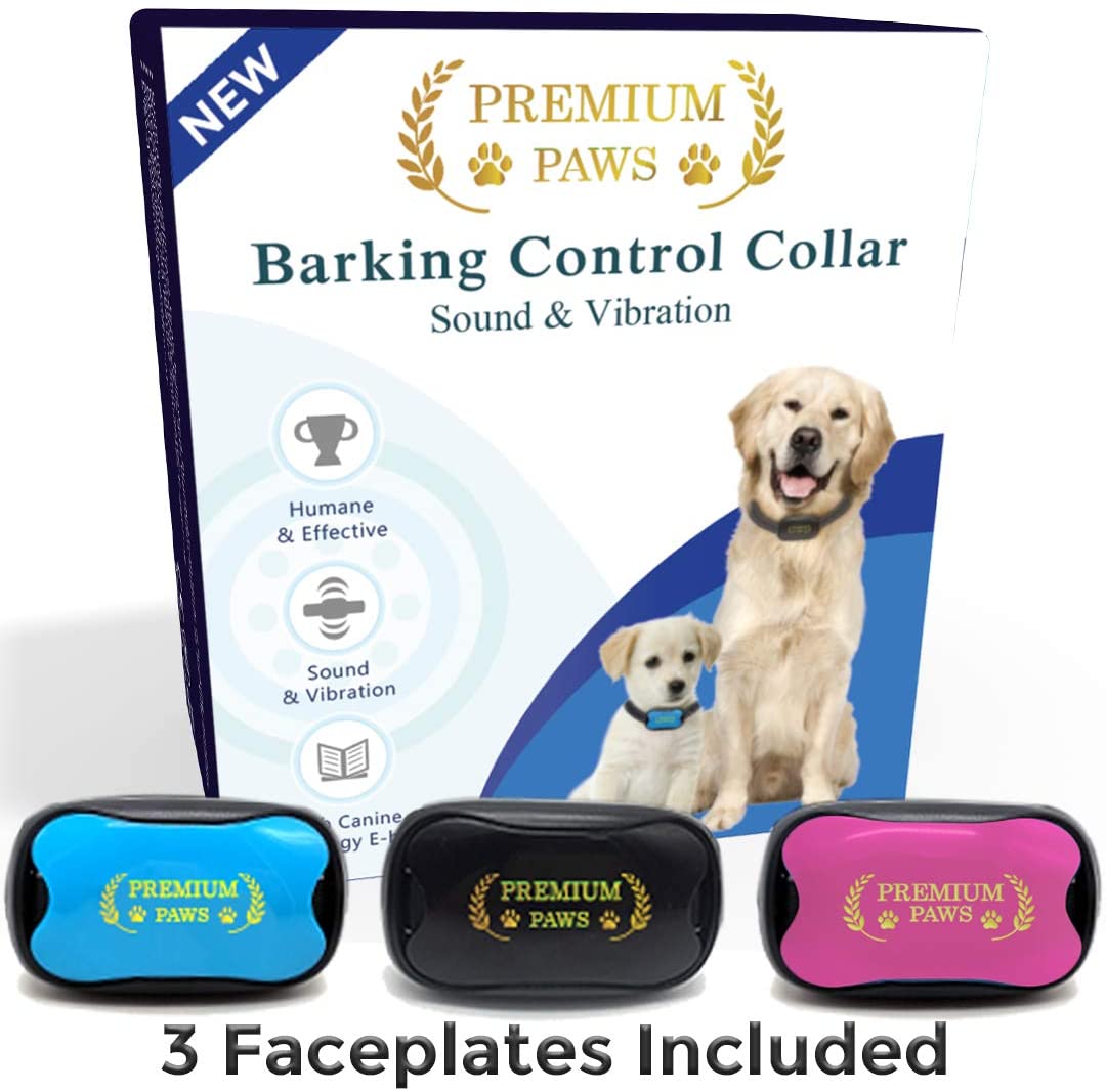  Premium Paws Collar Anti Ladridos, Collar Antiladridos, pequeño Mediano Grande Perro 