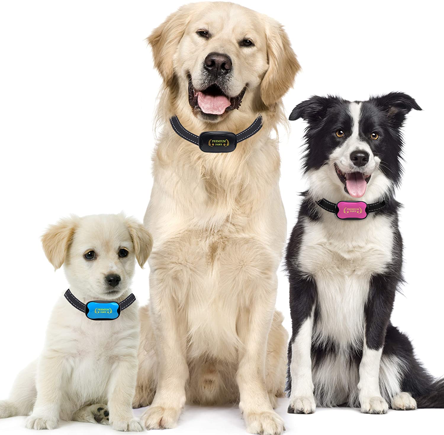  Premium Paws Collar Anti Ladridos, Collar Antiladridos, pequeño Mediano Grande Perro 