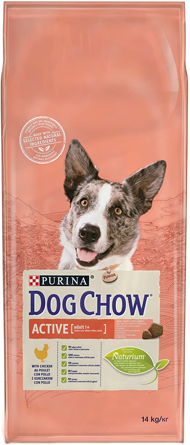  Purina Dog Chow Active pienso para Perro Adulto Pollo 14 Kg 