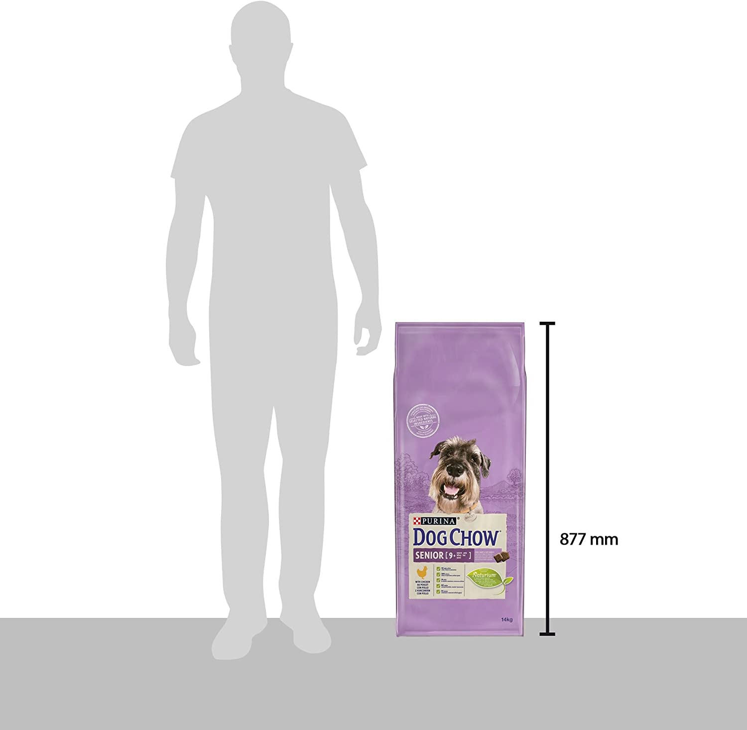  Purina Dog Chow Senior pienso para Perro Adulto +9 Pollo 14 Kg 