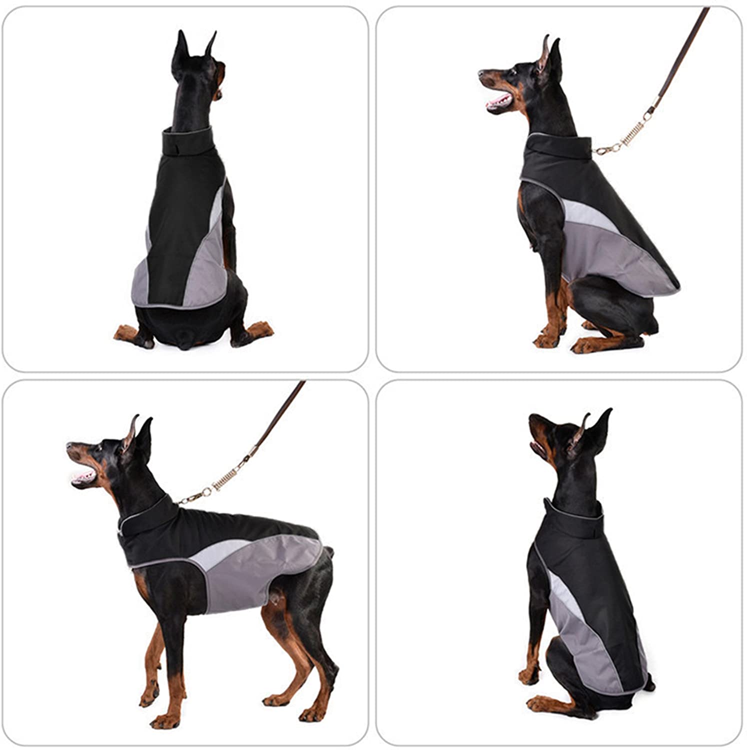  SILD Chaleco para Perros con Forro Polar, de Invierno y otoño, cálido, Reflectante, para Clima frío, Resistente al Viento, de la Marca 