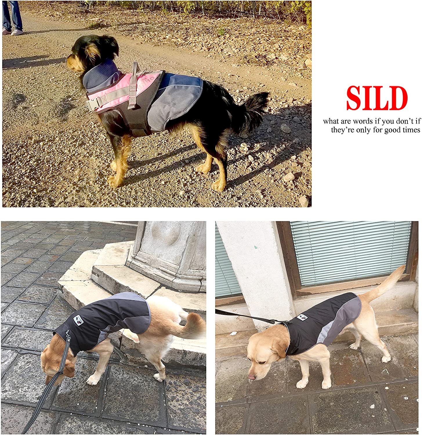  SILD Chaleco para Perros con Forro Polar, de Invierno y otoño, cálido, Reflectante, para Clima frío, Resistente al Viento, de la Marca 