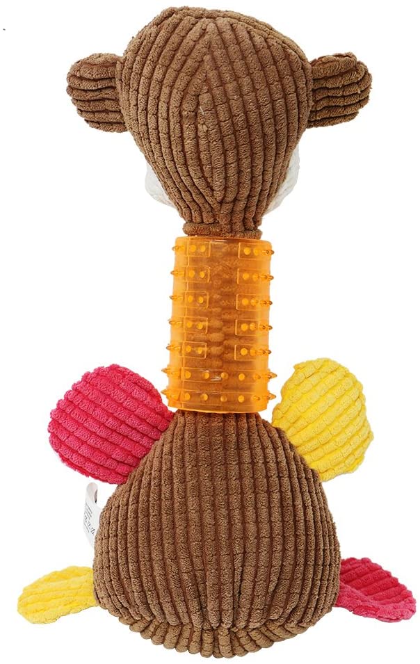  Tacobear Juguete para Perros Dientes de Limpieza de Juguete de Perro Masticar Juguete de Felpa Monkey Squeaky Toy para Grandes a pequeños Perros 