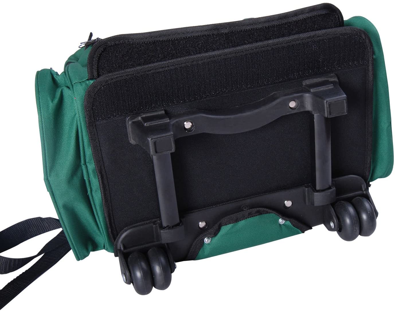  Transportin Carrito Perro 2 en 1 Mochila Carrito 35x27x49 cm Mascotas Perro Gato Verde 