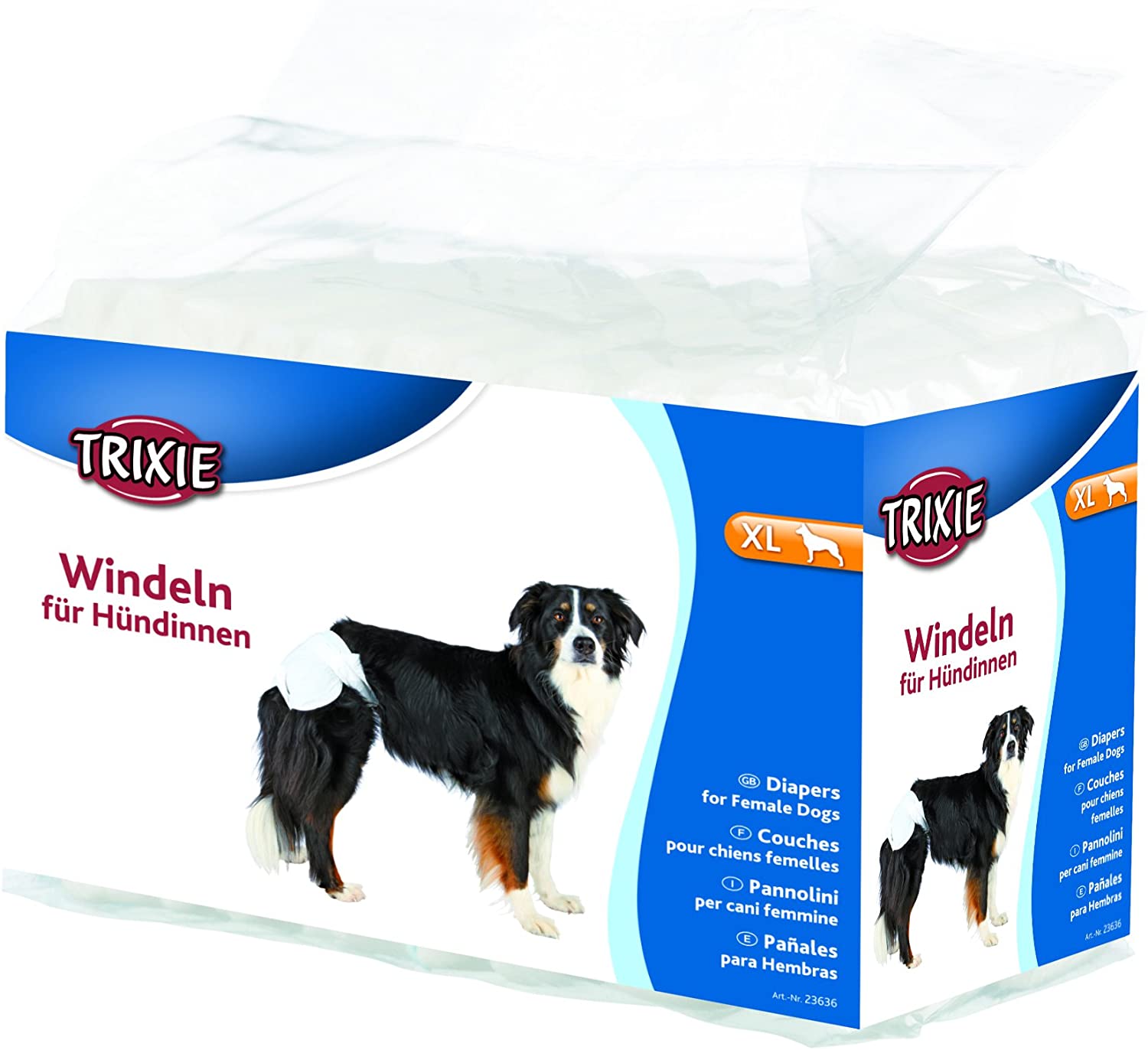  Trixie 12 Pañales Perros Ultra absorbentes, XS-S 