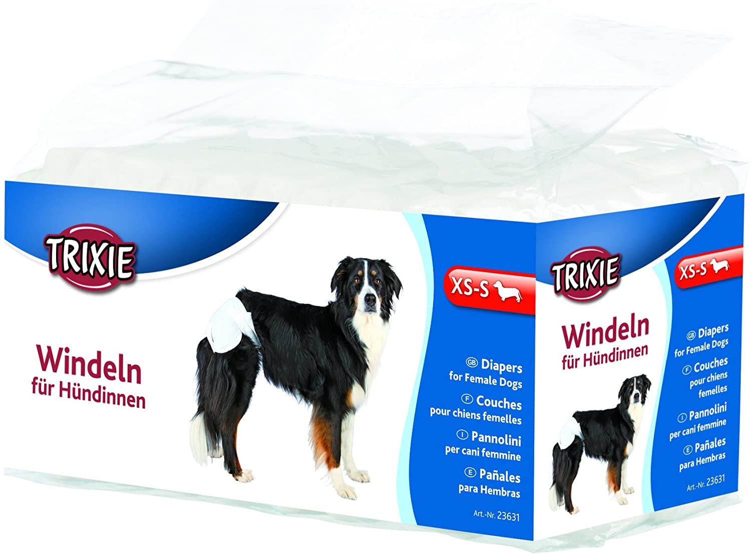  Trixie 12 Pañales Perros Ultra absorbentes, XS-S 