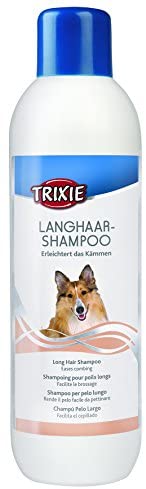  Trixie Champú Perros Pelo Largo - Higiene Perro Champú para Perros Champú Pieles Sensibles Champú Cepillado Envase Grande 1 Litro 