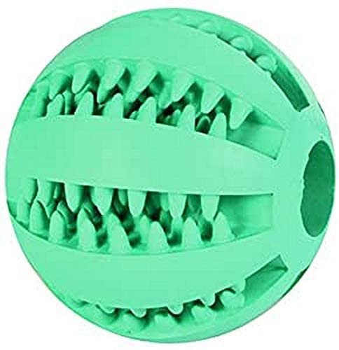  Trixie Pelota Caucho para Perros - Pelota Mentolada Denta Fun Pelota Caucho Natural Accesorios Dentales Perro Higiene Dental ø5 cm 