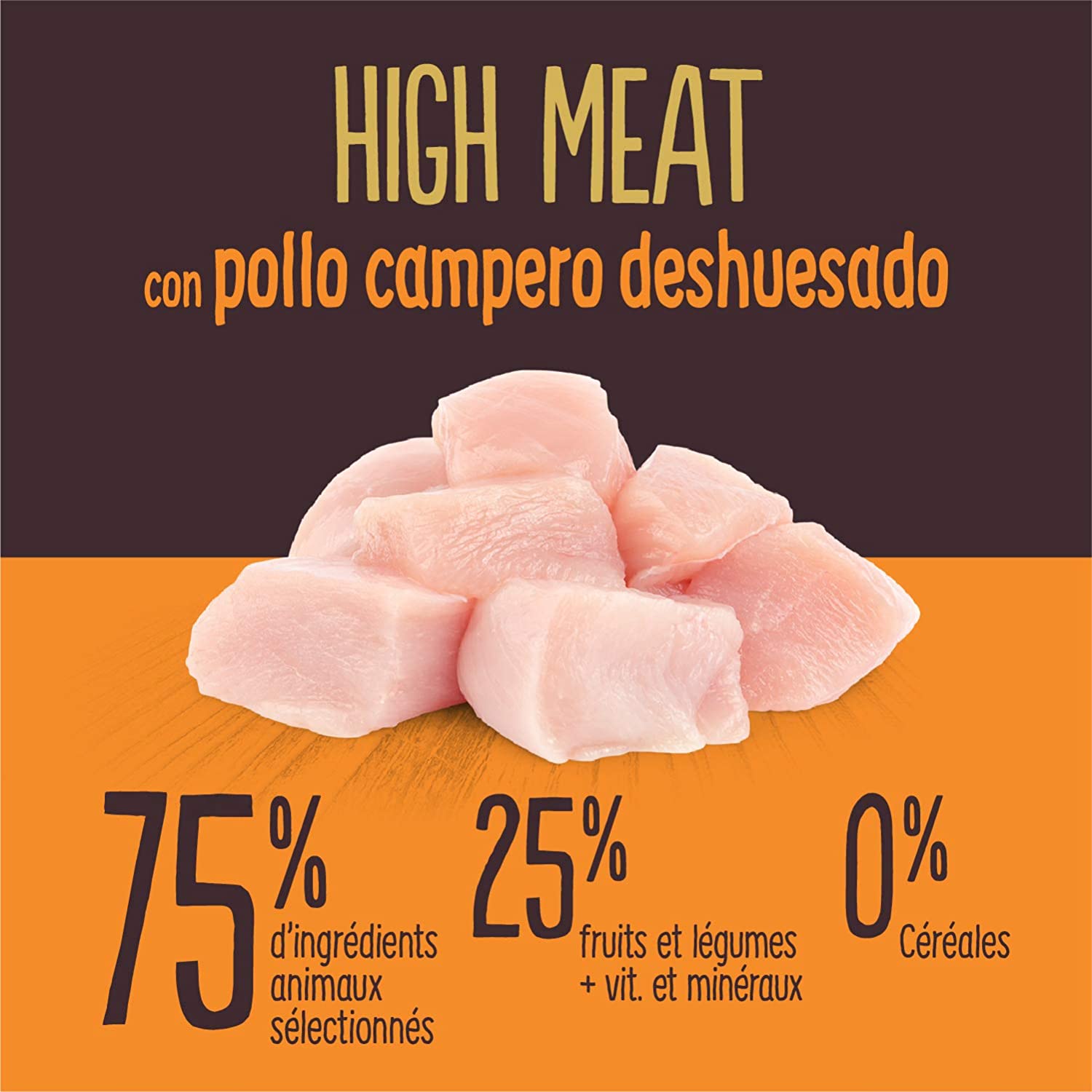  True Instinct High Meat - Pienso para Gato Adulto con Pollo campero deshuesado - 7 kg 