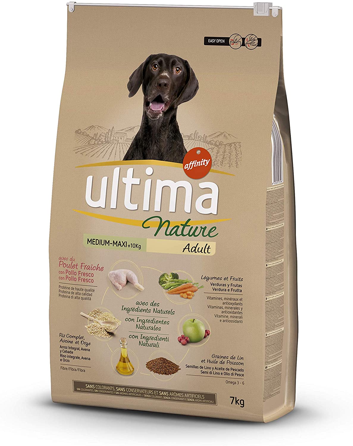  Ultima Nature Pienso para Perros Medium-Maxi con Pollo - 7 kg 