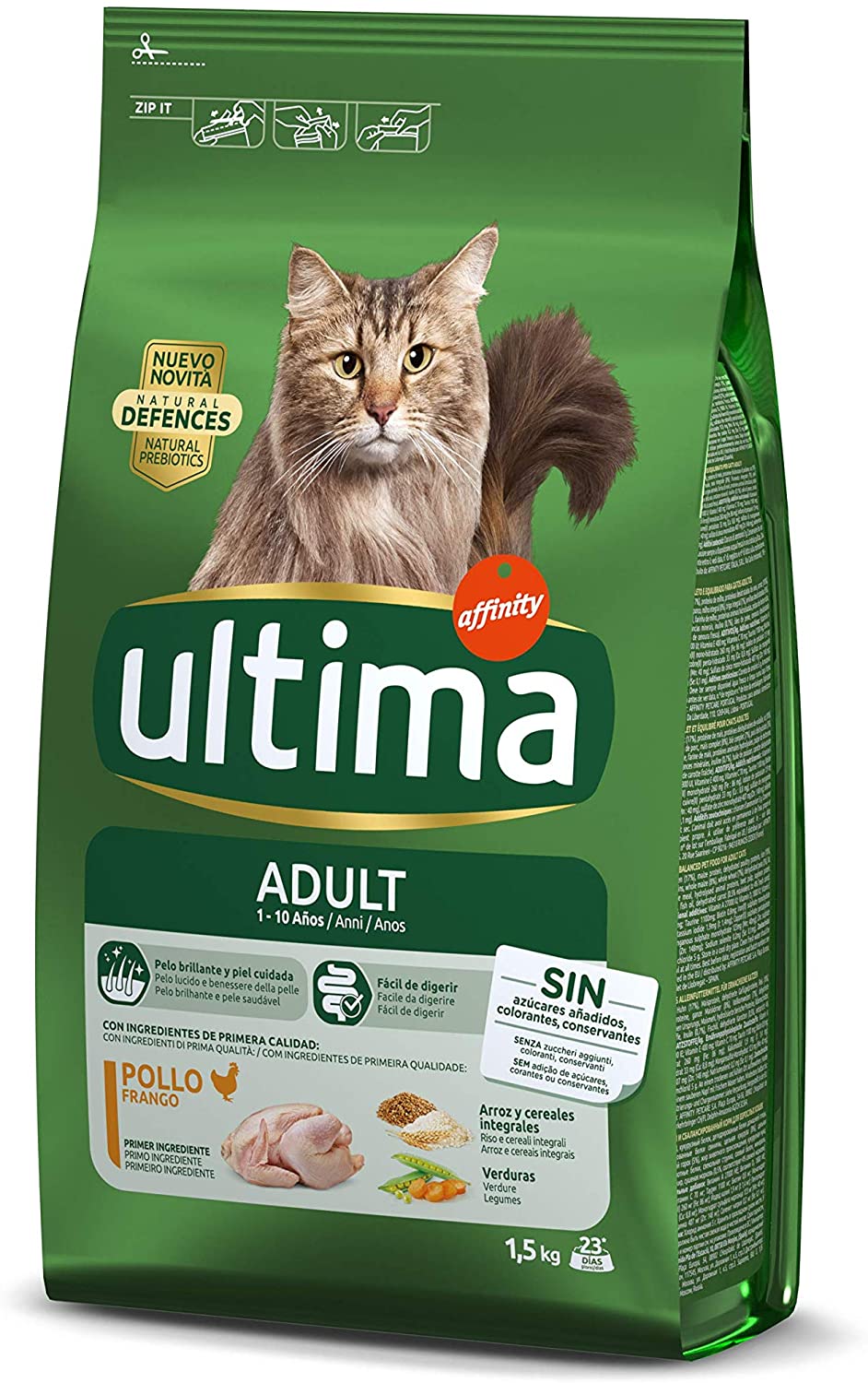  Ultima Pienso para Gatos con Pollo - 1.5 kg 