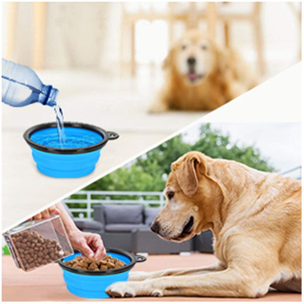  YOUTHINK Bolsa de Entrenamiento Almacenamiento para Perros y Cuenco Tazón Agua Viaje Plegable para Comida de Mascotas, Dispensador Correa de Hombro Cinturón Cintura 