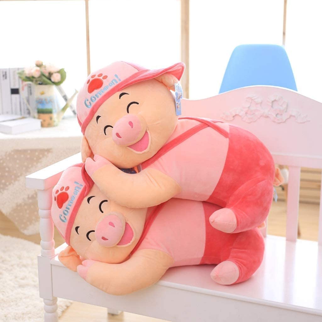  ZMDZA Cerdo muñeca de peluche mimoso suave Piggy juguete Granja Animal relleno Piggy divertido Almohada Cama Decoración infantil juego juguete niños del bebé de la muchacha de la abrazo de la almohadi 