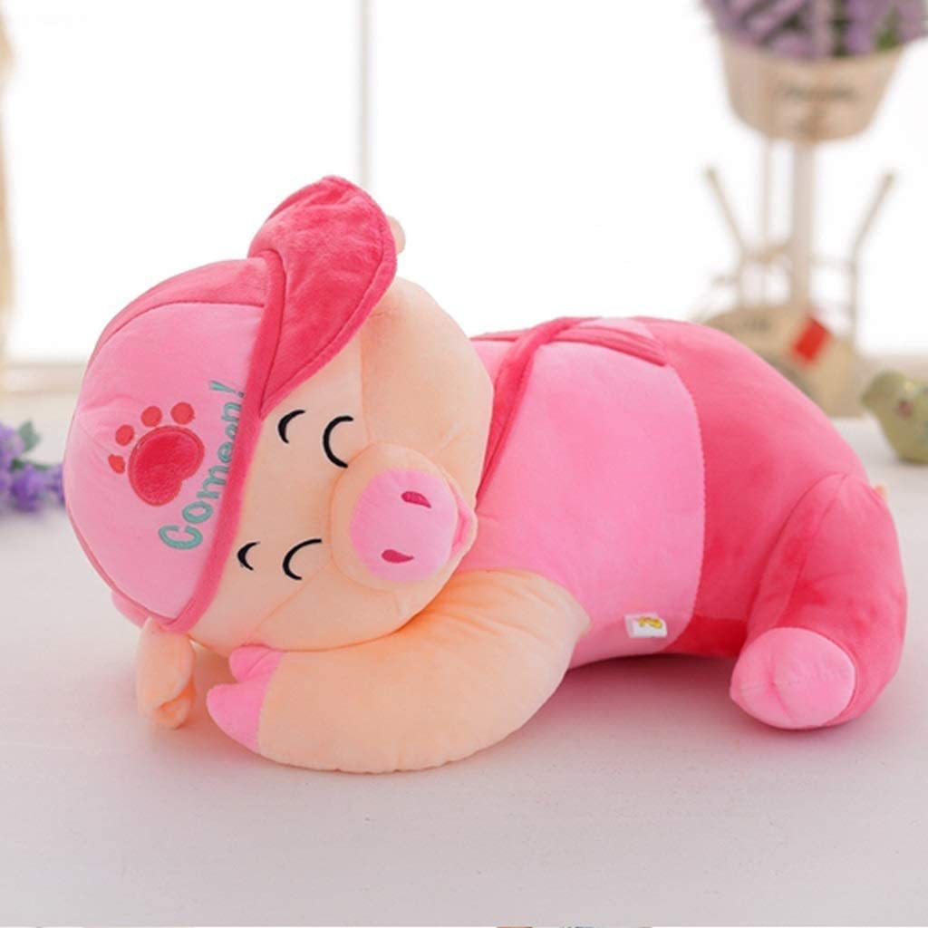  ZMDZA Cerdo muñeca de peluche mimoso suave Piggy juguete Granja Animal relleno Piggy divertido Almohada Cama Decoración infantil juego juguete niños del bebé de la muchacha de la abrazo de la almohadi 