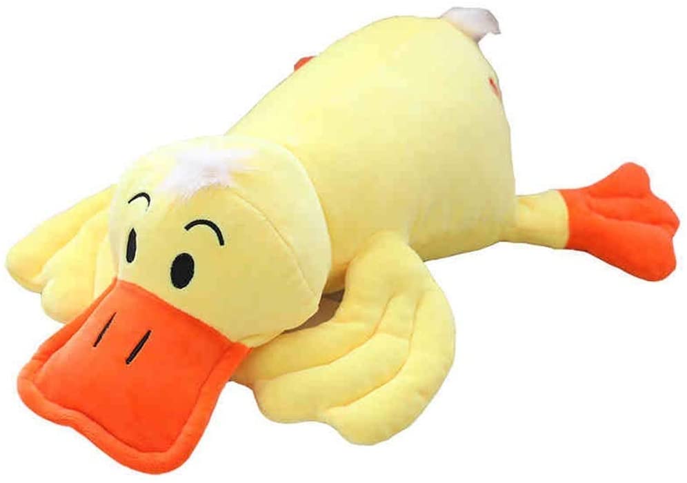  ZMDZA Juguete de Peluche, Cama Tiempo Divertido del Animal Relleno de los Juguetes, Lindo Suave Felpa Pato - Regalos Amarillos for bebés for niños (Size : 60cm) 