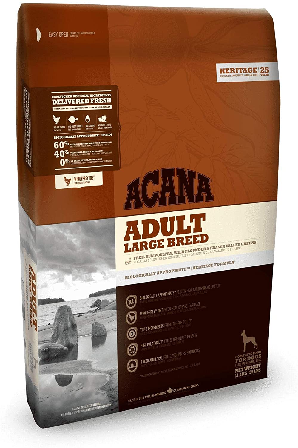  Acana Adult Large Breed Comida para Perros 11,4 Kg 