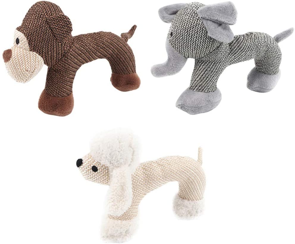  Accesorios para perro, elefante mono, forma de oveja de felpa, morder los dientes, limpieza de perros, juguete para mascotas – Oveja elefante 