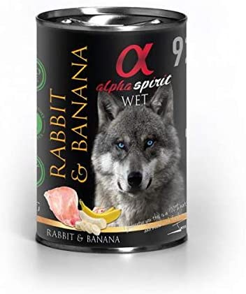  Alpha Spirit Canine Adult Conejo Platano Lata 400Gr 400 g 