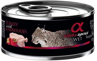  Alpha Spirit Feline Adult Pavo Frambuesas Lata 85Gr 85 g 