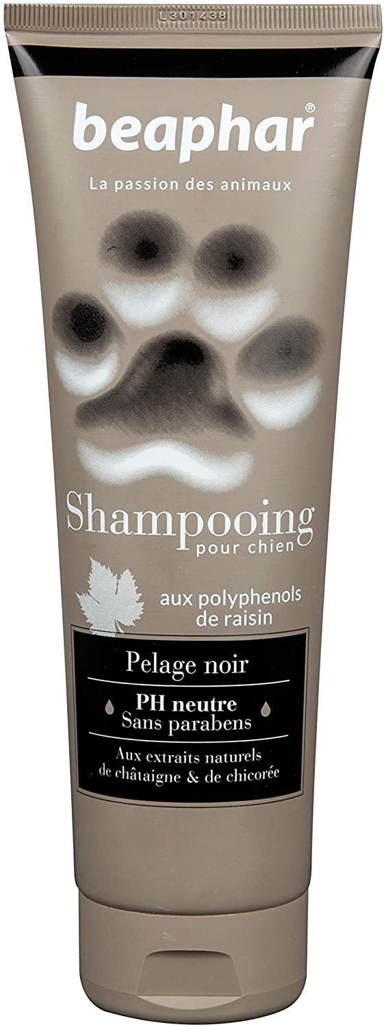  Beaphar - Champú Premium para Perros Pelaje Negro, 250 ml 