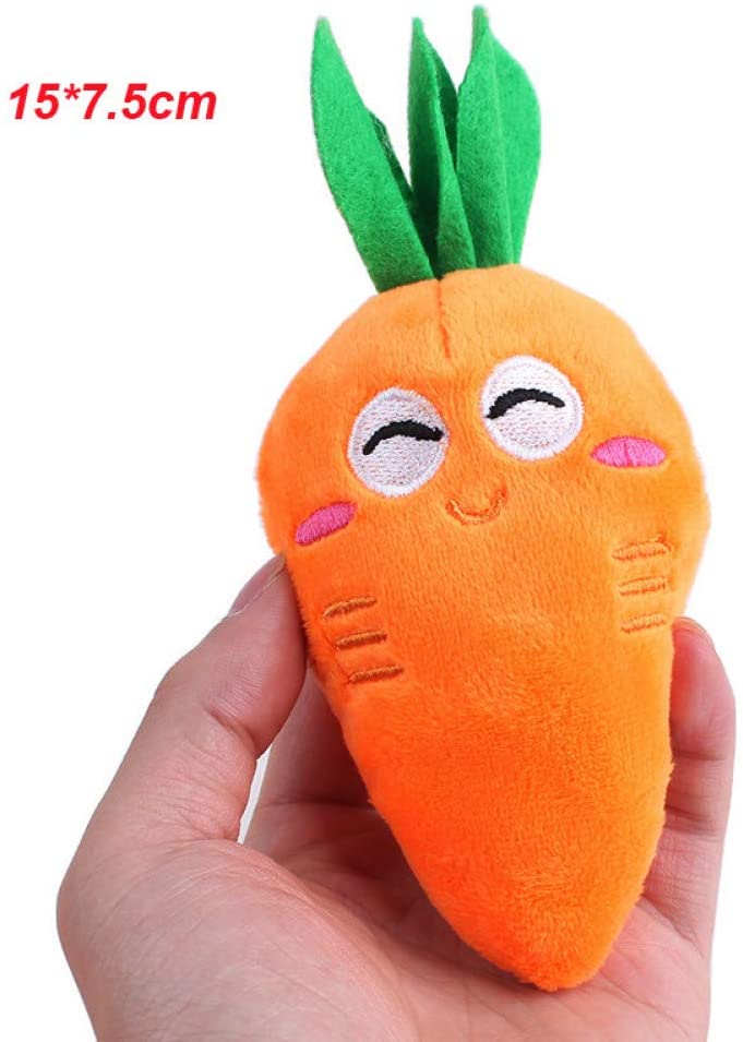  chongwan 1 Unid Cute Fruit Design Pet Dog Toys Soft Fleece Puppy Dog Chew Squeaky Toys Petshop 