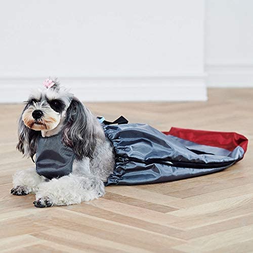  CUHAWUDBA Bolsa Protectora para Mascotas Bolsa de Arrastre Pierna Trasera Pierna Discapacitada Ropa para Perros Mascota Bolsa de Remolque Bolsa para Perros de AbrasióN de ProteccióN S 