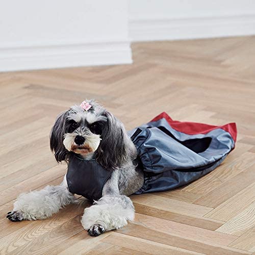  CUHAWUDBA Bolsa Protectora para Mascotas Bolsa de Arrastre Pierna Trasera Pierna Discapacitada Ropa para Perros Mascota Bolsa de Remolque Bolsa para Perros de AbrasióN de ProteccióN S 