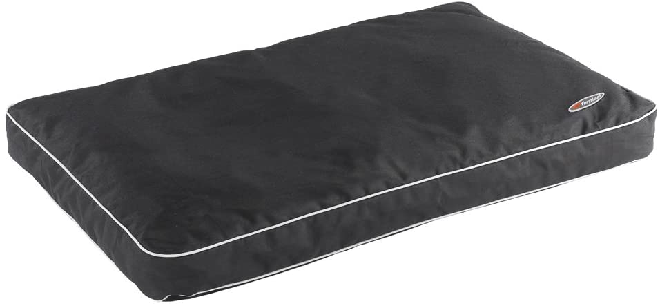  Feplast 81087017 Colchón para Perros Polo 65, Tejido Técnico Antiarañazos e Impermeable, Acolchado Extraíble, 65 x 40 x 8 Cm Negro 