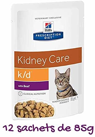  Hill ́s Prescription Diet Feline k/d - Bolsa de frescor con Vacuno 