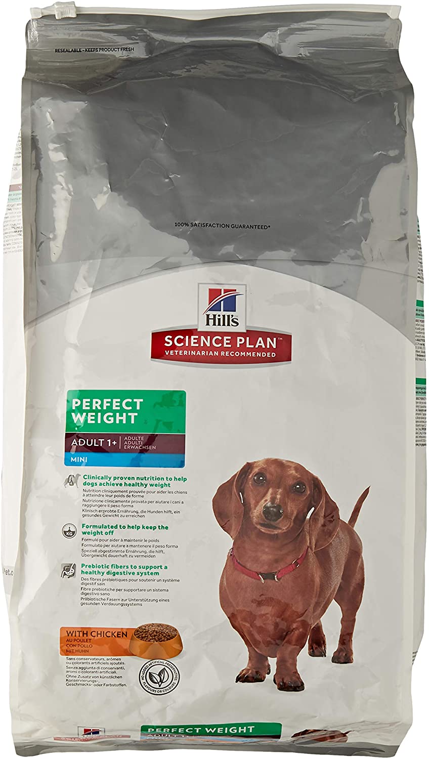  Hill's - Pienso para Perros Adultos Razas Mini Science Plan Weight Pollo 