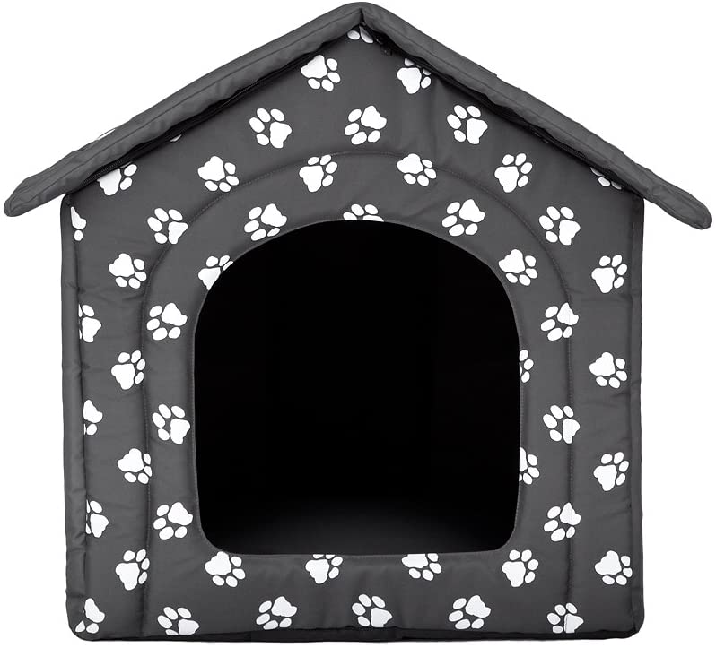  Hobbydog Casa para Perro, Gris con Patas, S 