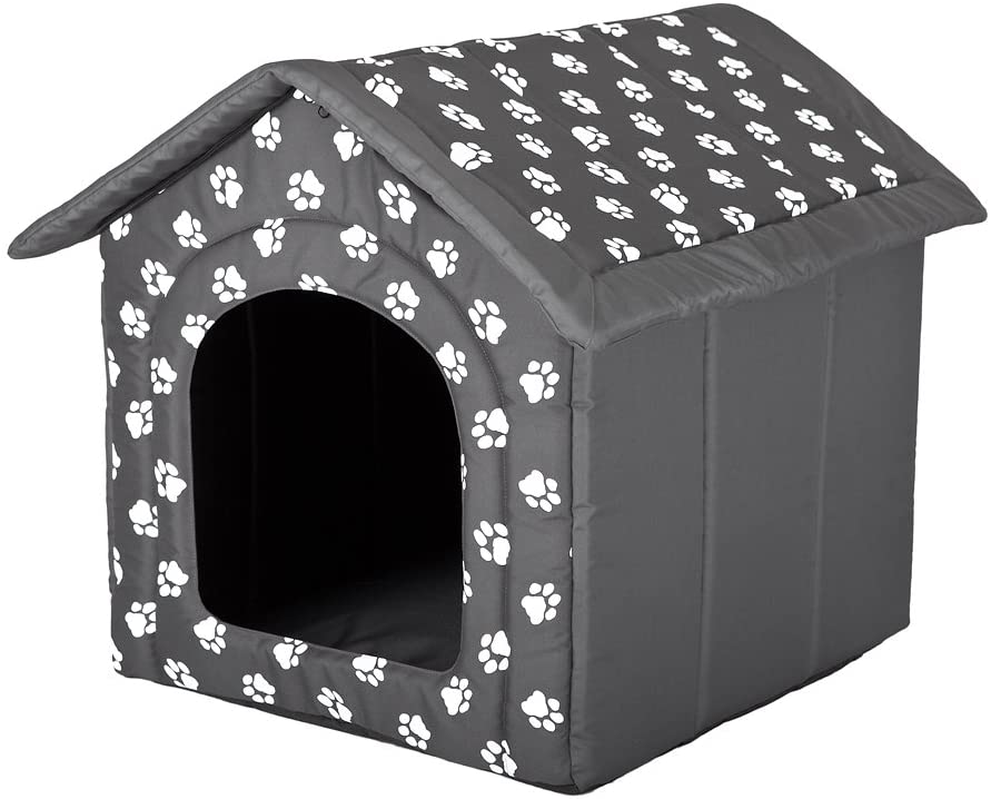  Hobbydog Casa para Perro, Gris con Patas, S 