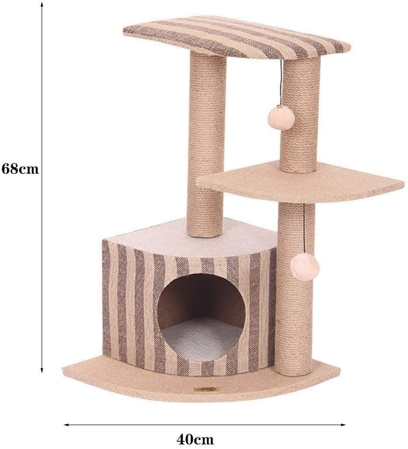  Lcxliga Pet Hospital de árbol del Gato, Multi-Capa de Salto de Plataforma Cat House Pet Shop Artículos for Mascotas Columpio del Gato del Gato de Juguete 